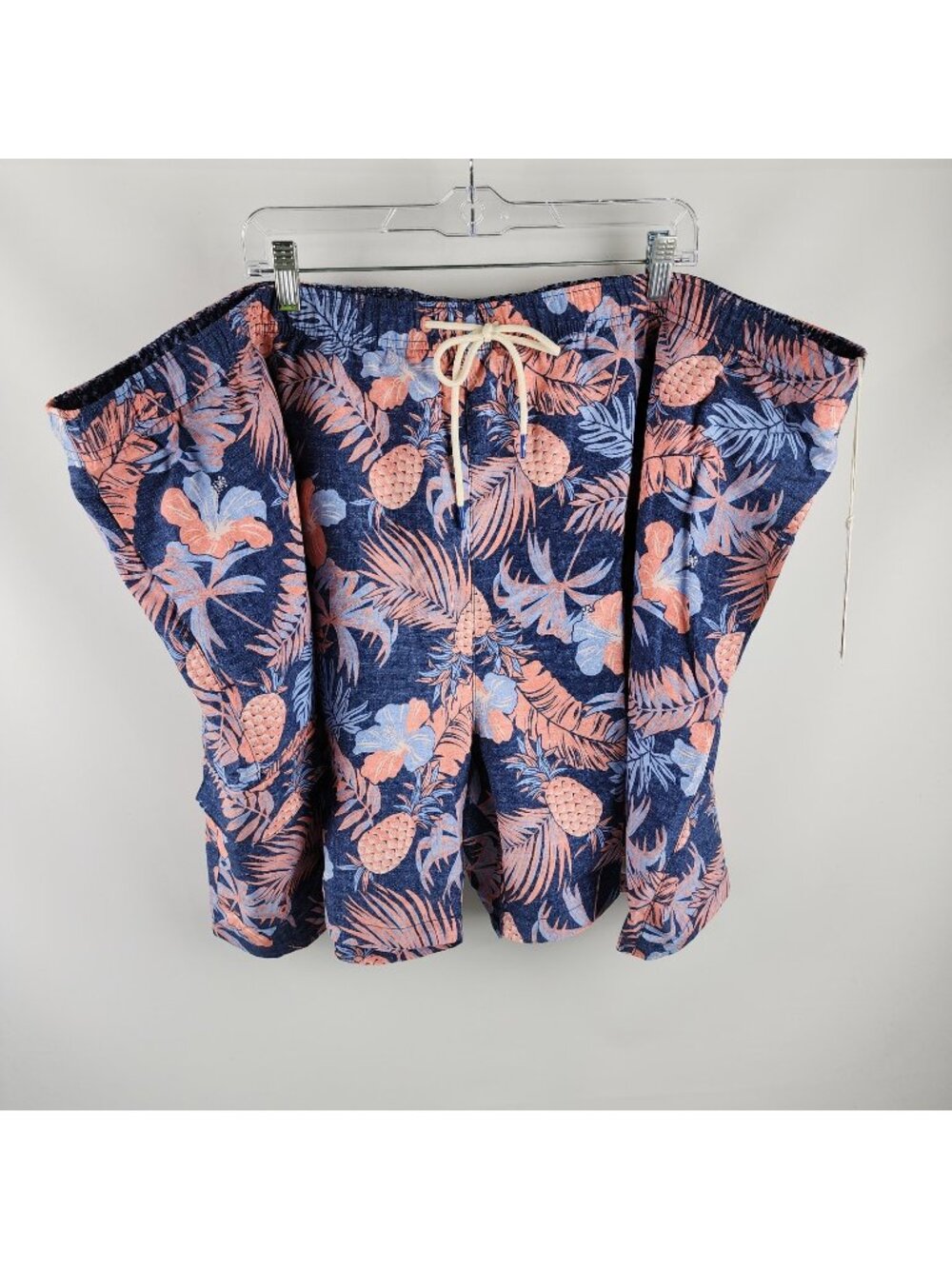 Tommy Bahama Shorts Mens 5XLB Multi Naples Midnight Coral Swim Trunks (54x6) NWT